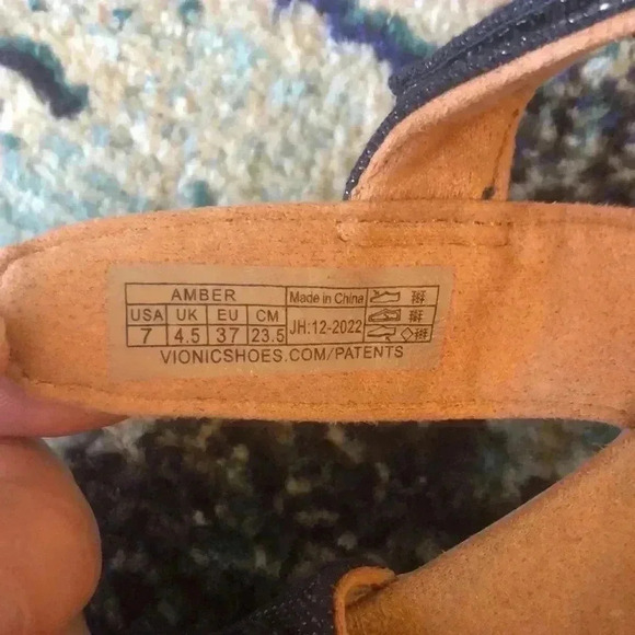 VIONIC Amber Adjustable Sandals Navy - Picture 2 of 7